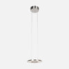 Adjustable LED pendant light, 32 cm Ø steel ring, height-adjustable, dining room | Pivéa