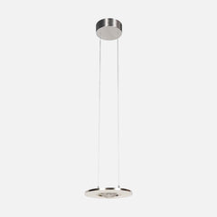 Adjustable LED pendant light, 32 cm Ø steel ring, height-adjustable, dining room | Pivéa