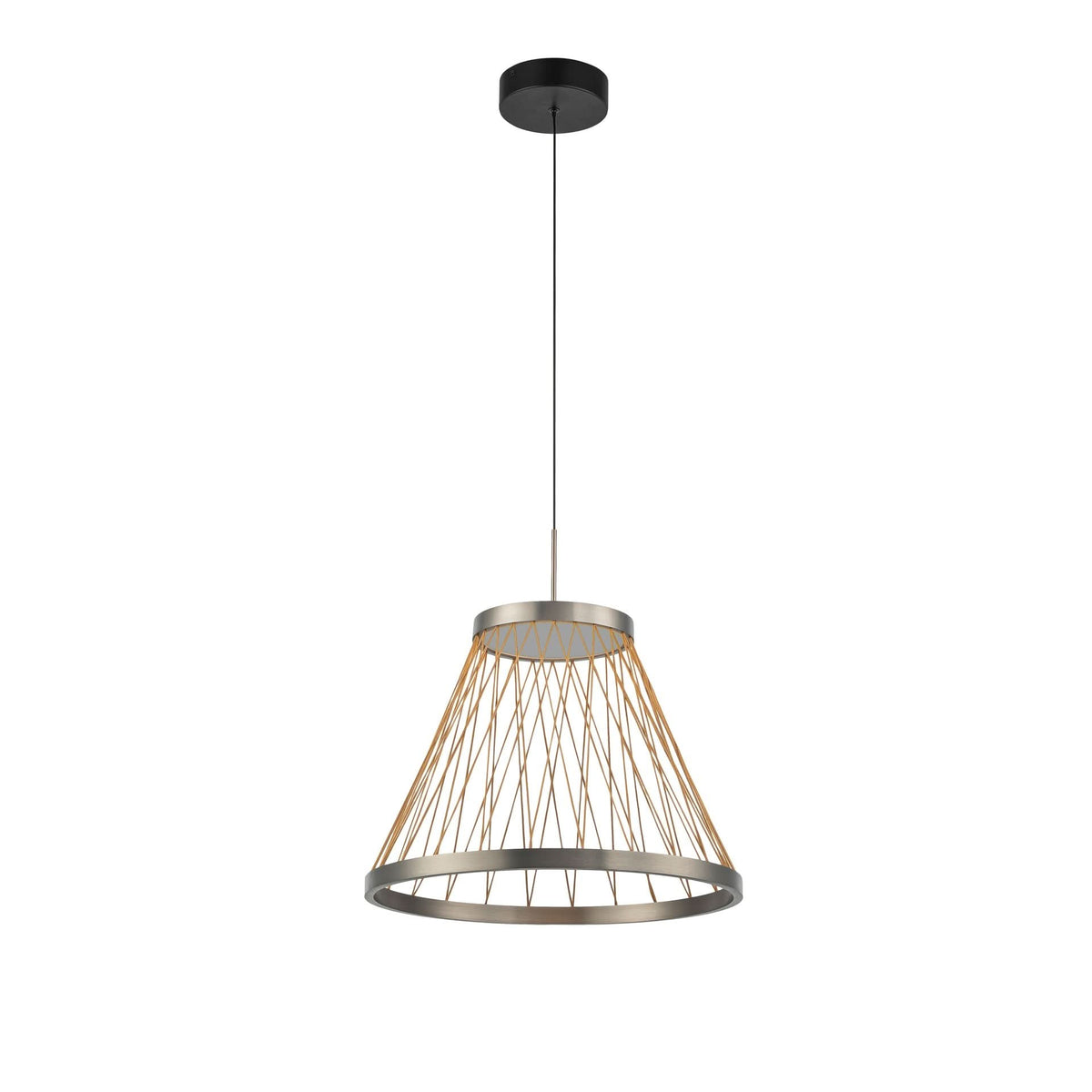 Suspension LED Spider grise, Ø 40 cm