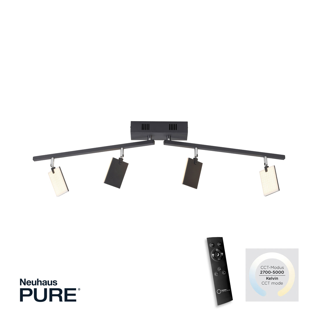 Plafonnier LED | Pure-Mira L 101 cm