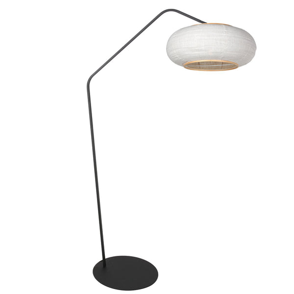 Anne-Zigzag black floor lamp