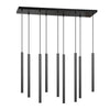 Selter 9-light black pendant light