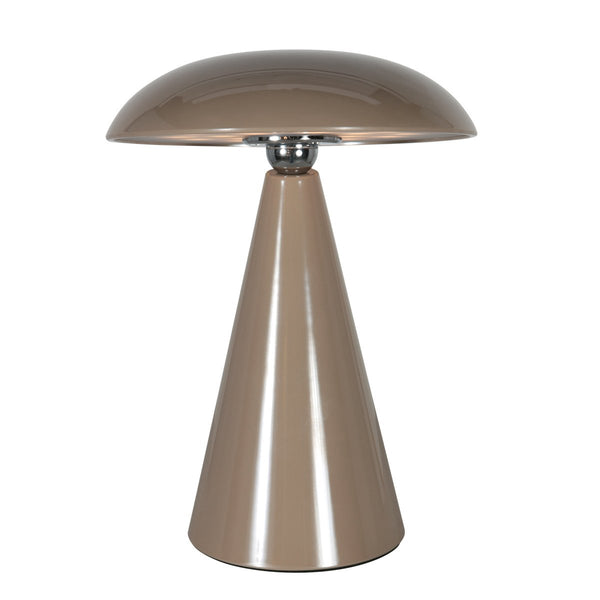 Mush table lamp brown