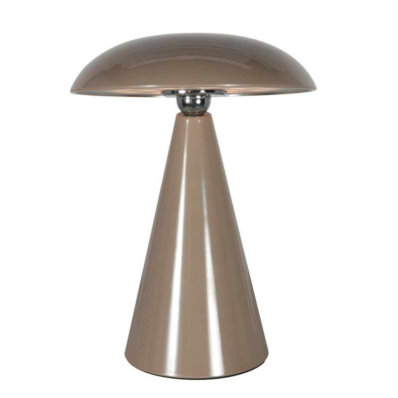 Mush table lamp brown