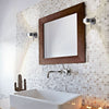 Applique murale Puk Wall Mini en verre, chromé mat, hauteur 6,5 cm