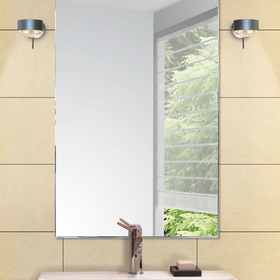 Applique murale Puk Wall Mini en verre, chromé mat, hauteur 6,5 cm