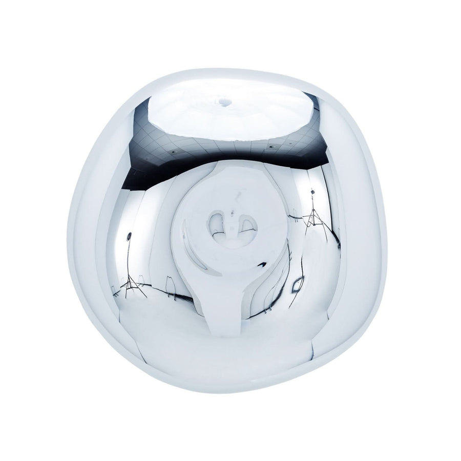 Applique murale LED Melt Surface en acier, chromé, Ø 50 cm