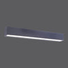 Applique murale Robert anthracite, verre, L 50 cm