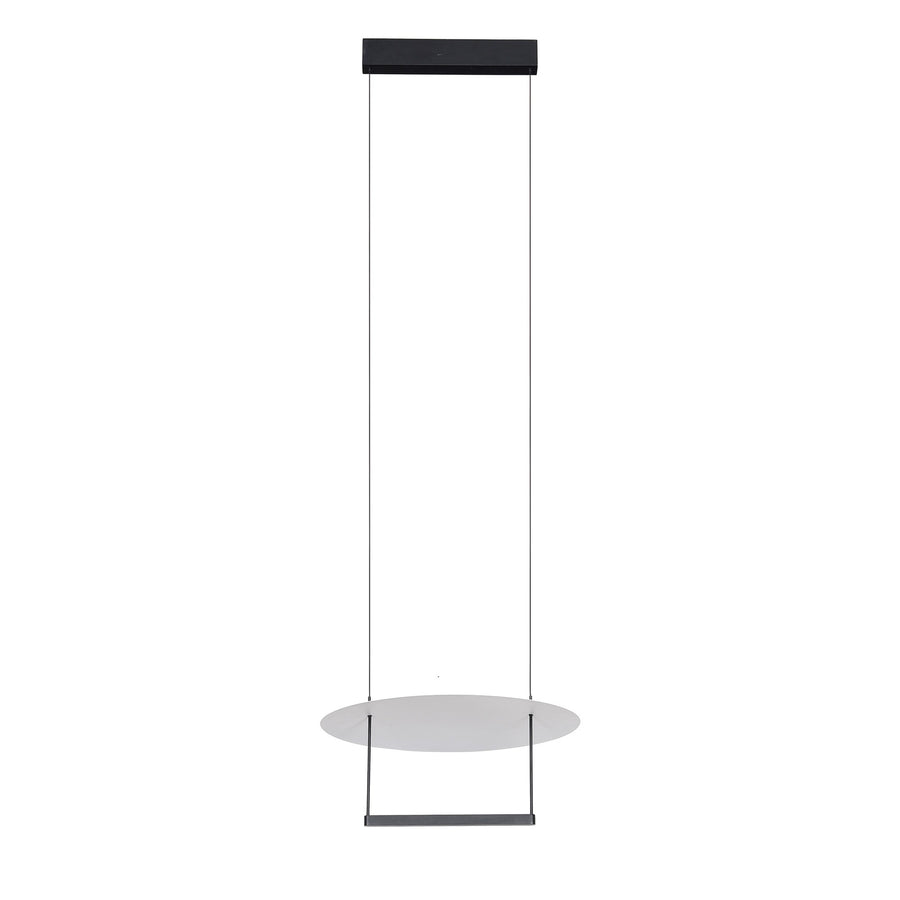 Suspension LED Sun II noire, Ø 42 cm