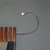 Applique murale LED Berta en métal, argent