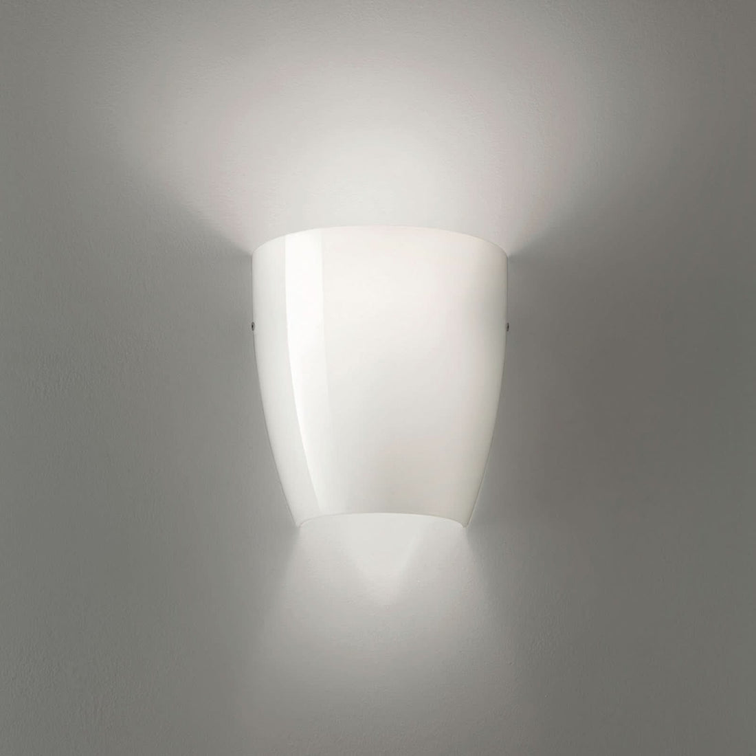 Applique murale Dafne en verre, blanc, hauteur 24 cm