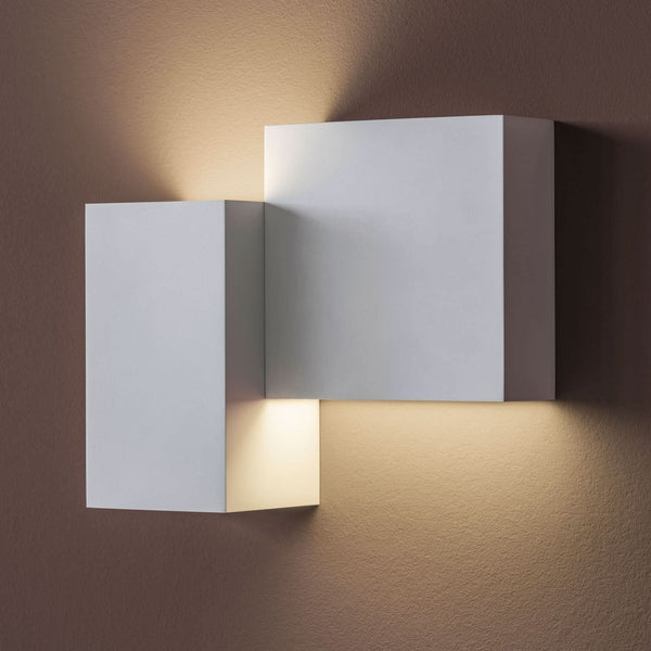 Applique murale LED Structural 2602 en aluminium, gris clair