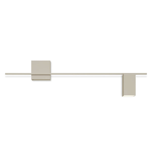 Applique murale LED Structural 2610 en aluminium, gris clair