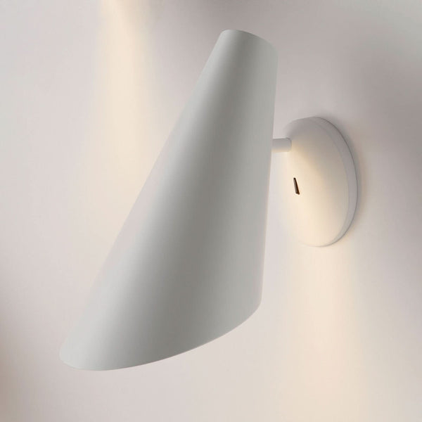 Applique murale I.Cono 0720, blanc, hauteur 28 cm
