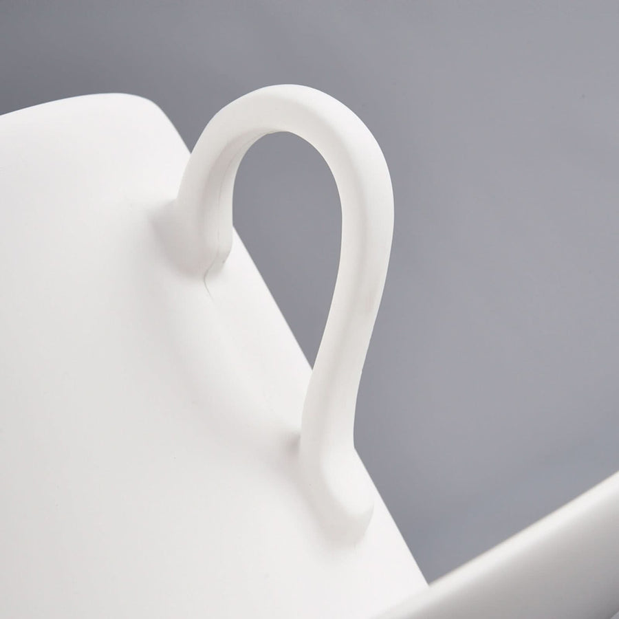 Applique murale Pocillo en plâtre, blanc, hauteur 14 cm
