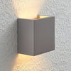 Applique murale Smira en béton, gris, hauteur 12,5 cm