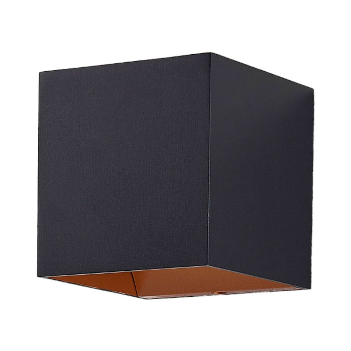 Applique murale LED Zuzana en aluminium, noir et orange, hauteur 9,7 cm