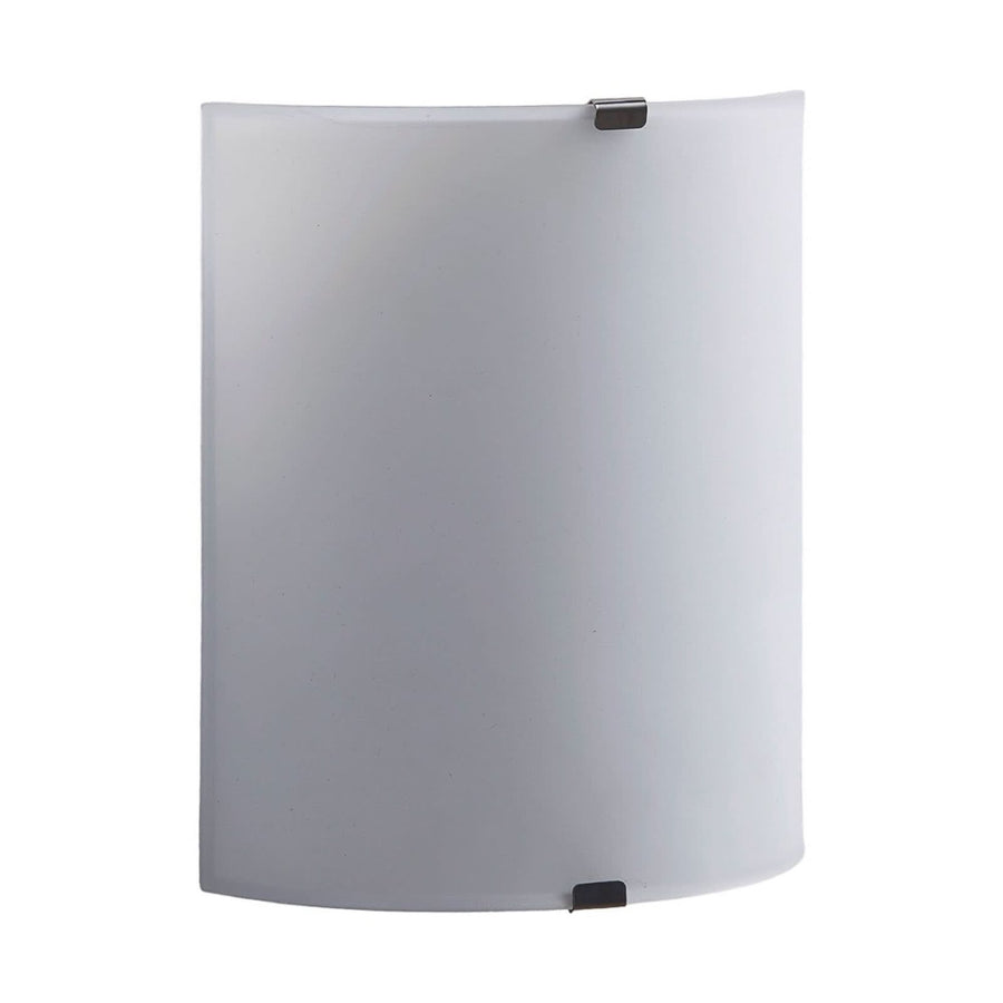 Applique murale LED Helmi en verre, transparent satiné, hauteur 21 cm