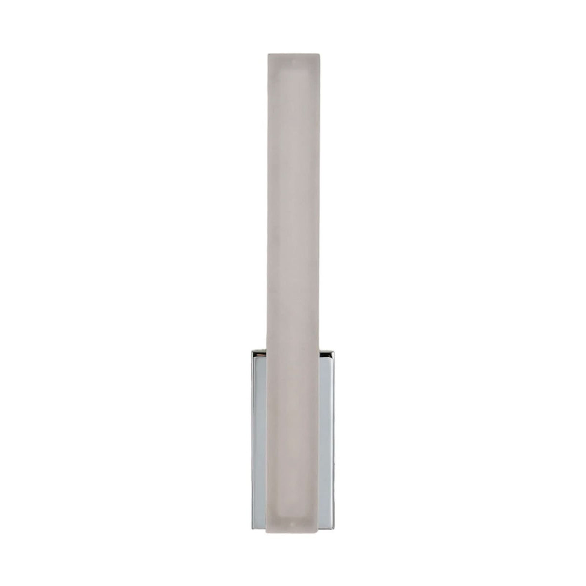 Applique murale LED Julie en métal, blanc satiné et chromé, hauteur 32 cm, IP44