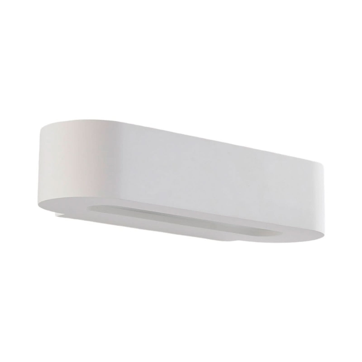 Applique murale Fioni en plâtre, blanc, 2 lumières, hauteur 6,5 cm