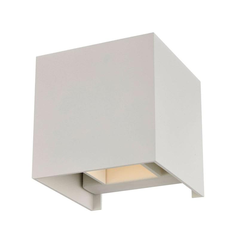 Applique murale Zuzana en aluminium, blanc, hauteur 9,7 cm, 8 W, largeur 9,7 cm