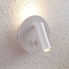 Applique murale LED en aluminium, blanc mat, 2 lumières, Ø 14 cm