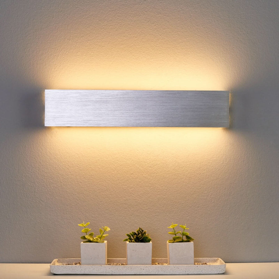 Applique murale LED en verre, hauteur 8 cm