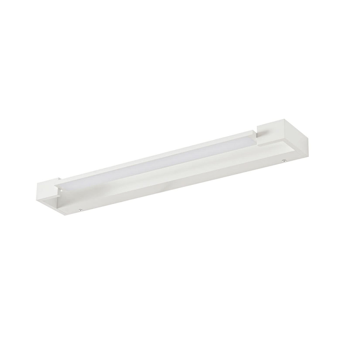 Applique murale LED Jora en aluminium, blanc, hauteur 4 cm, IP44