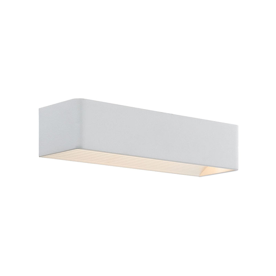 Applique murale LED Karam en aluminium, blanc, hauteur 8 cm, 3000 K, 11,2 W