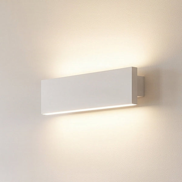 Applique murale LED Ignazia en acier, blanc, hauteur 8 cm, 3000 K, 12 W