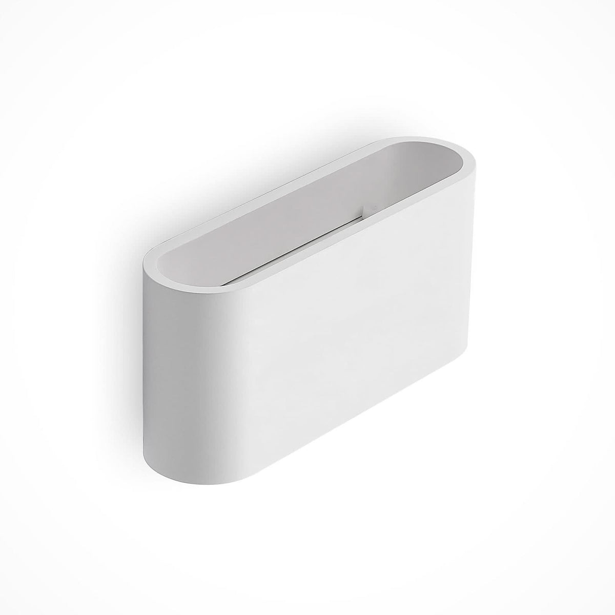 Applique murale Mavora en plâtre, blanc, 2 lumières, hauteur 12 cm, 5 W, largeur 25 cm