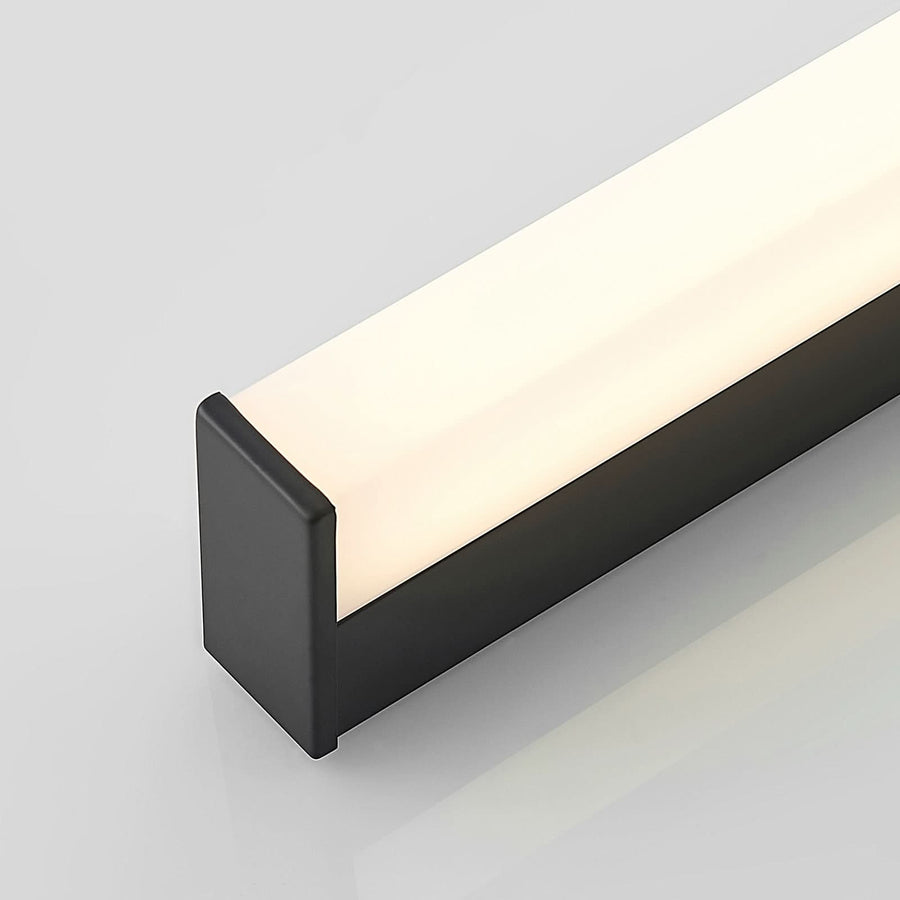 Applique murale LED Ulisan en aluminium, noir mat et blanc, hauteur 4 cm, IP44, 3000 K, 11 W