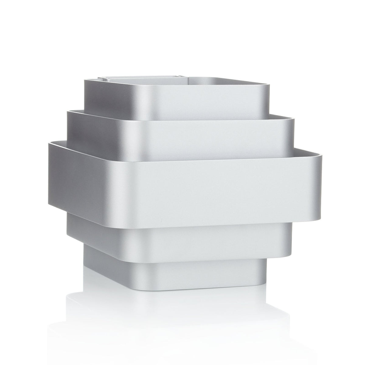 Applique murale J.j.w. 02 18 en aluminium, argenté, hauteur 15 cm