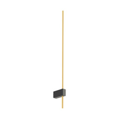 Applique murale LED Finlin 1.0 en aluminium, noir et doré, hauteur 62,3 cm