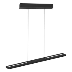 Black strip pendant light
