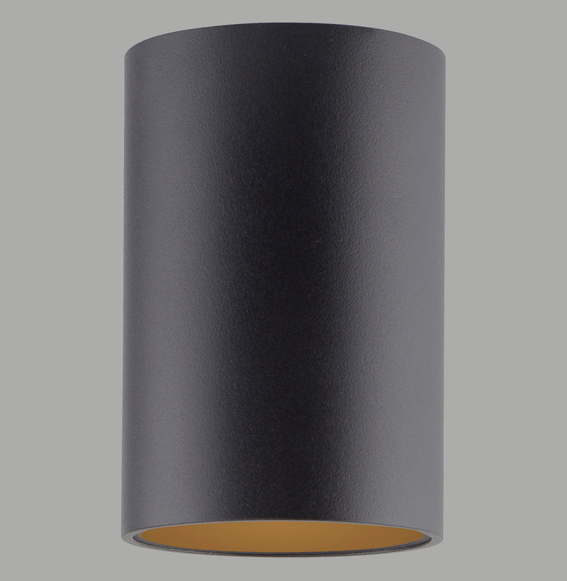 Plafonnier Pure Point noir, H 9 cm
