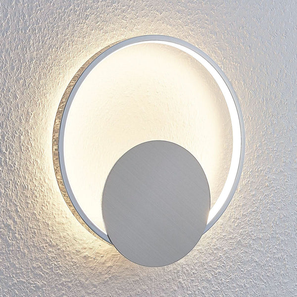 Applique murale LED Anays en métal, chromé mat, hauteur 31 cm