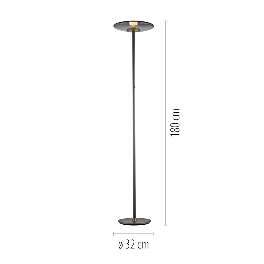 Lampadaire Pure Vitrum gris
