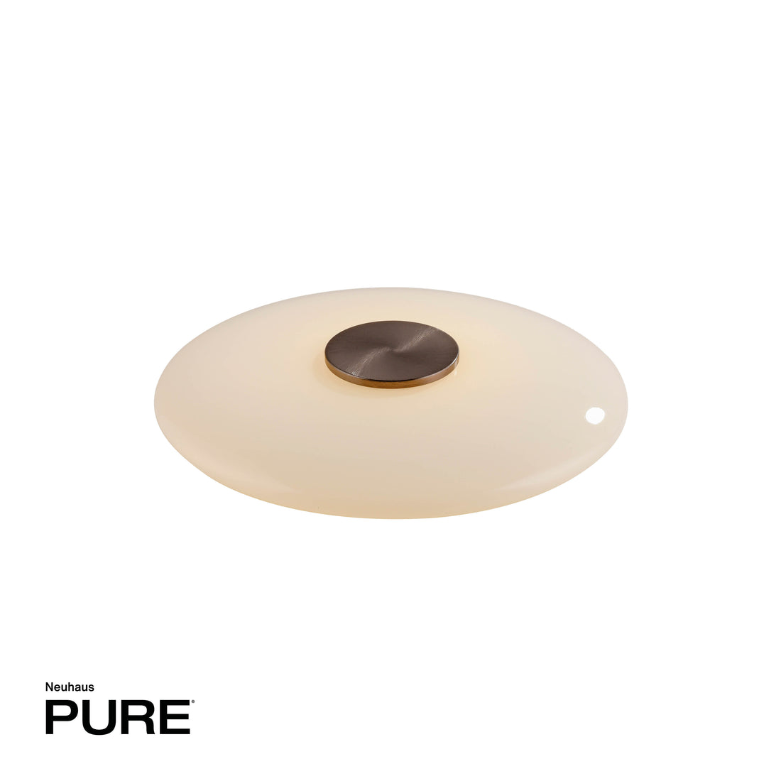 Lampe à poser Pure Vitrum marron, verre