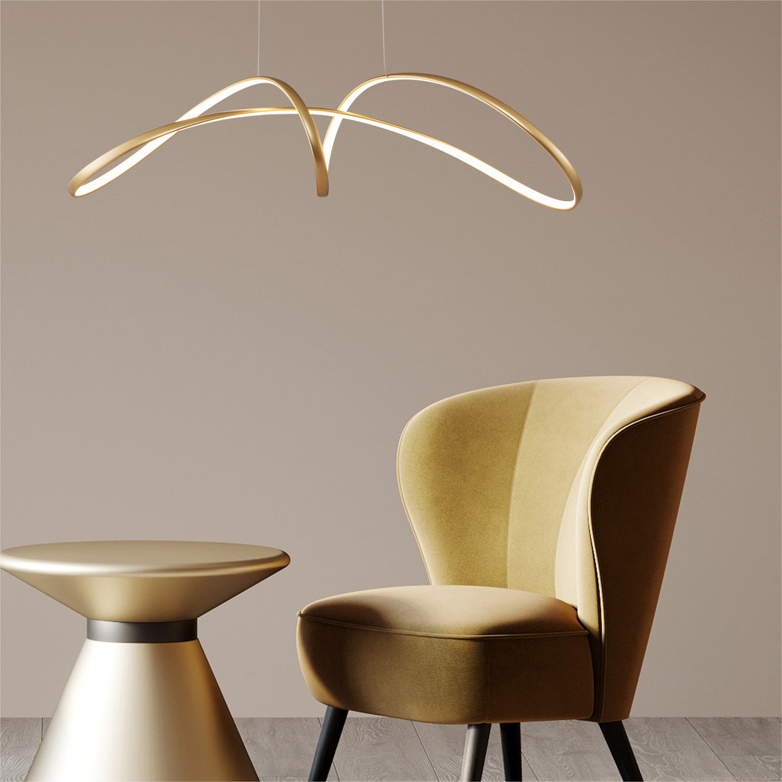 Suspension luminaire | Fermi Dorée