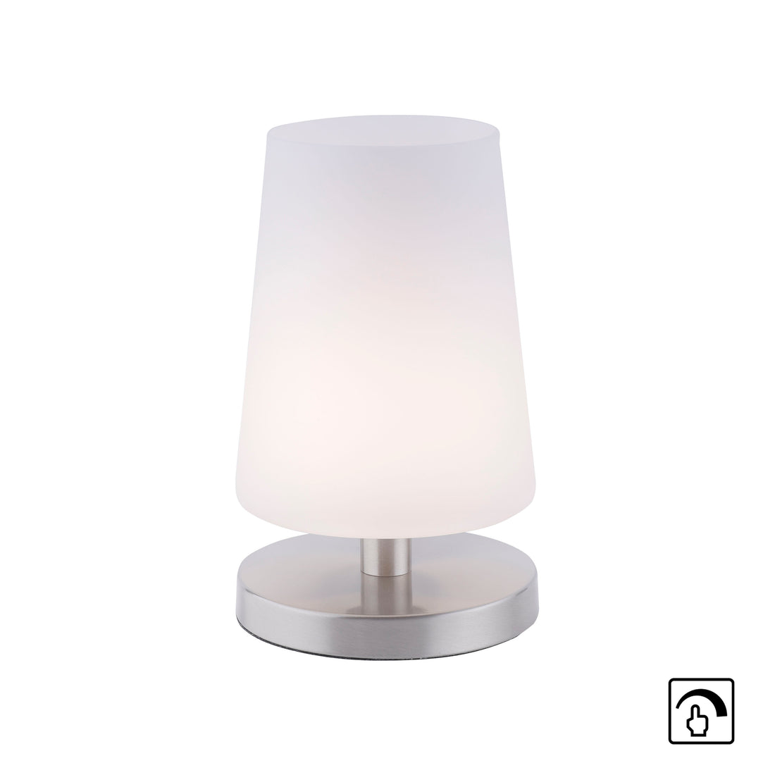 Lampe à poser Sonja acier, verre