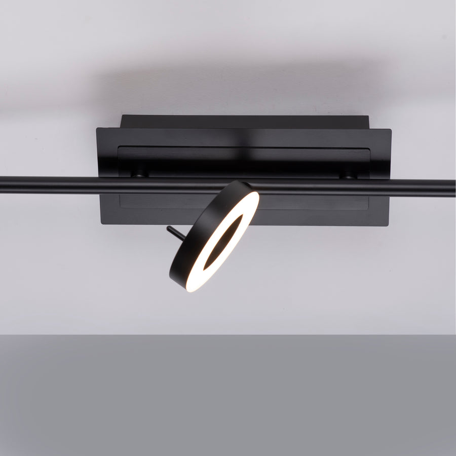 Plafonnier Sileda noir, P 67 cm