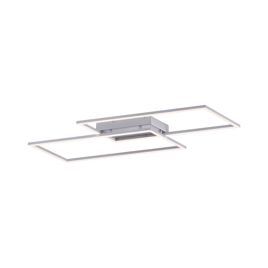 Plafonnier Inigo acier, P 83,6 cm