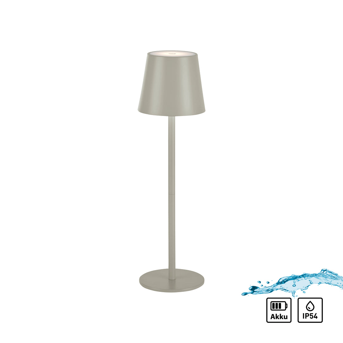Lampe à poser Euria grège