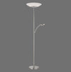 Lampadaire Alfred acier, verre