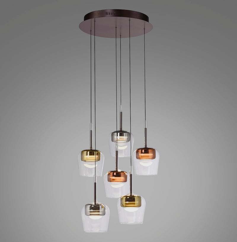Suspension Q-Kon multicolore, verre (2744-70)