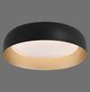 Plafonnier Osko noir et doré, H 40 cm
