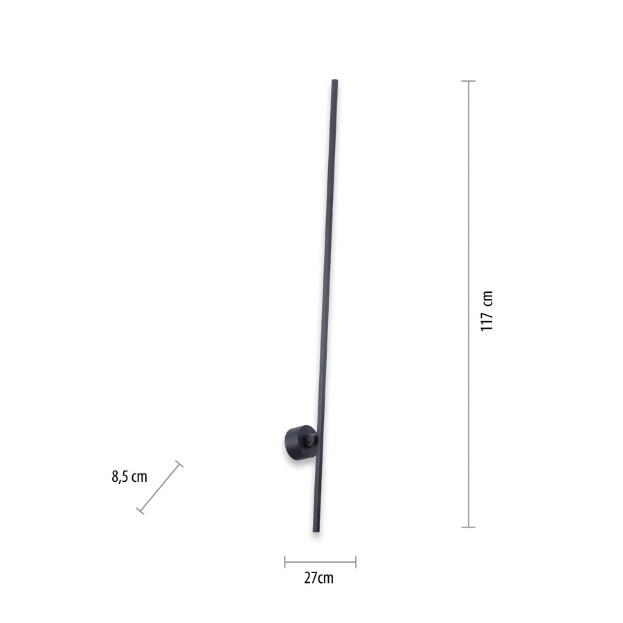 Applique murale Pure-Grafo noire