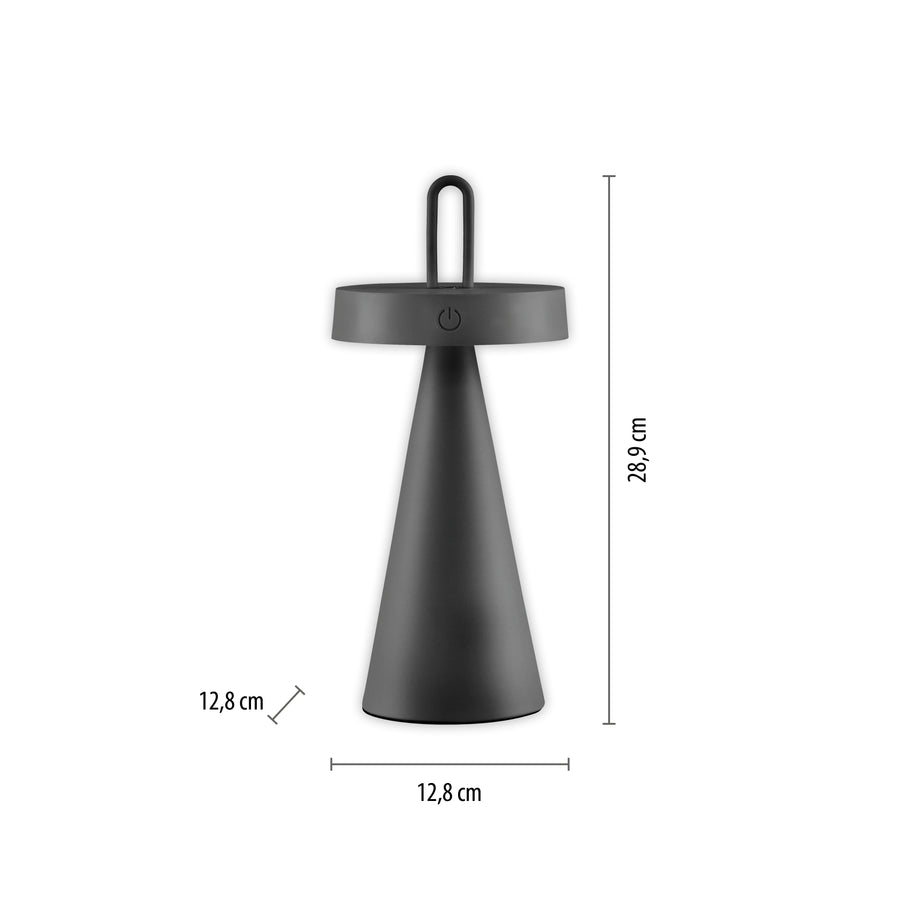 Lampe extérieure Alwa noire