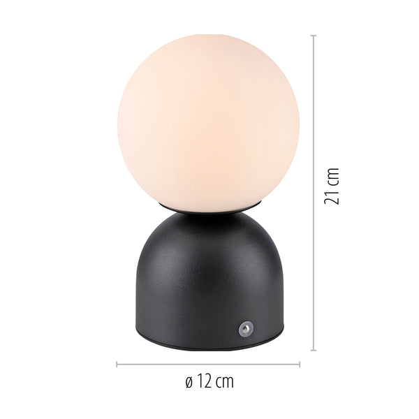 Lampe à poser Rudi noire